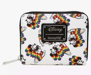 NWOT Loungefly Disney Rainbow Mickey Wallet
